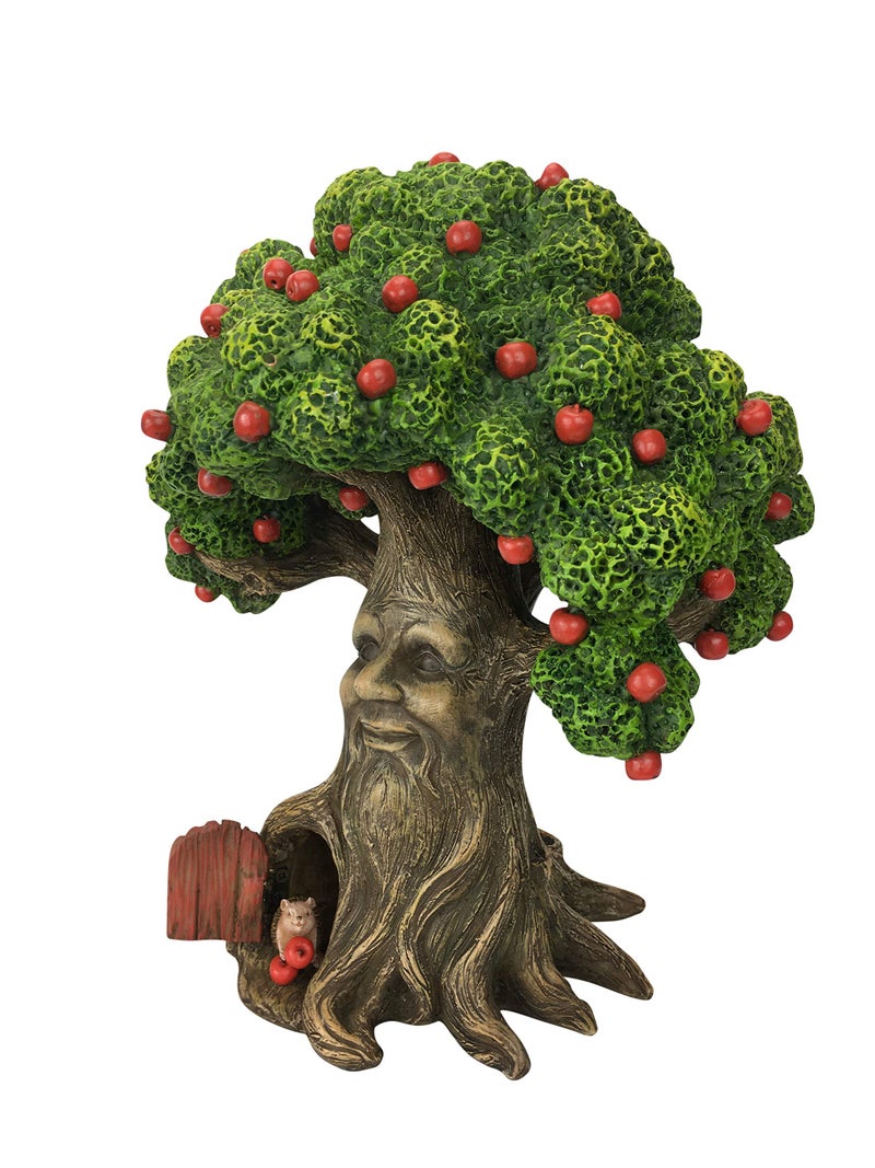 GlitZGlam Fairy Garden Miniature Tree Harry The Hedgehogâ€™s Apple Tree (9.25 Inch Tall) for The Garden Fairies and Lawn Gnomes Part of The Beautiful Azarian Collection. A Fairy Garden Accessory - Image 3